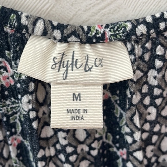 ❤️ STYLE & CO Floral Dress Size M - Picture 4 of 4